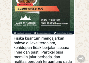 SEKALI LAGI TENTANG KEMUNGKINAN INTEGRASI AGAMA DAN SAINS